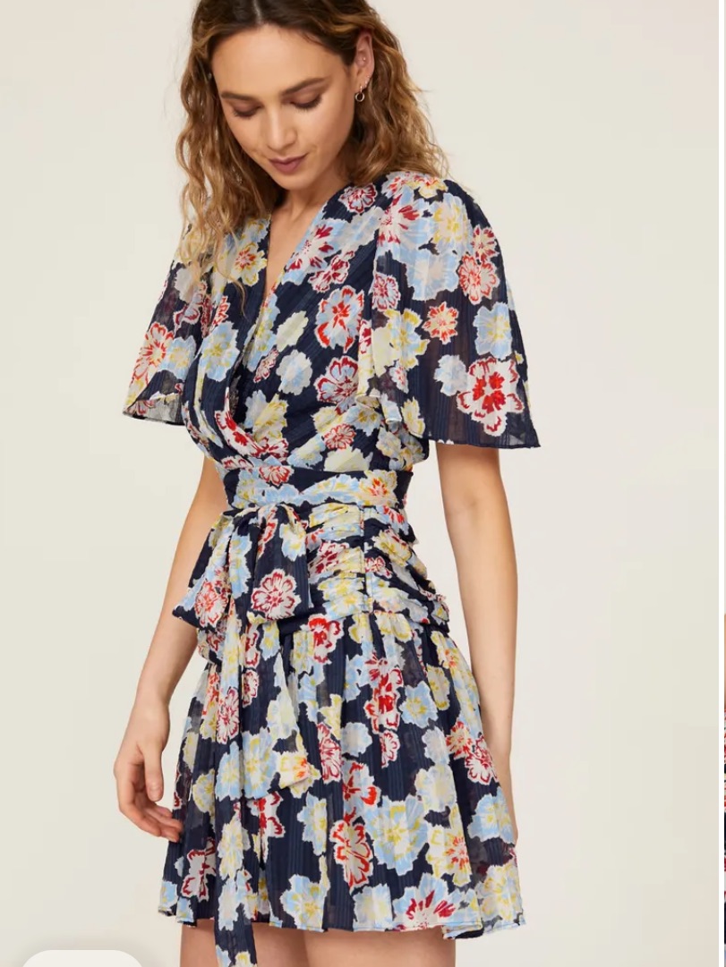 Tanya Taylor Brynn Floral Wrap Dress